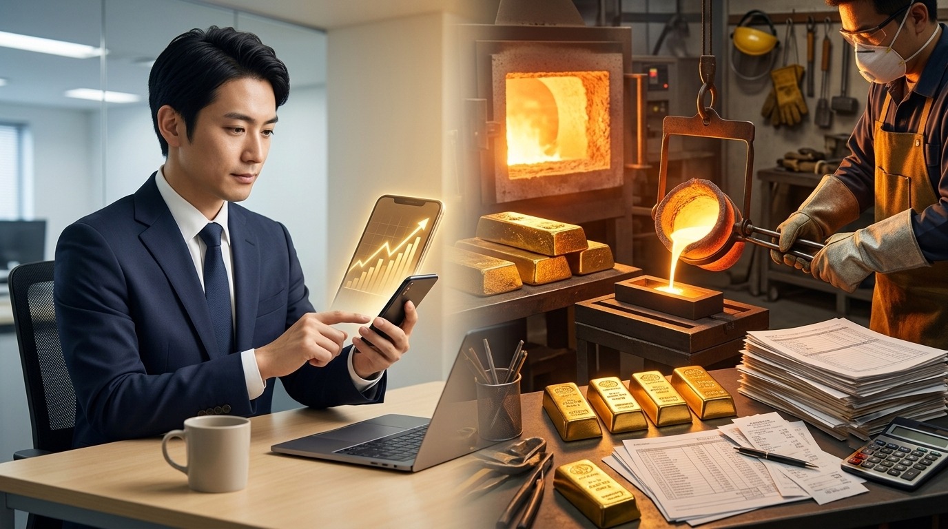 1540(金の果実)の現物転換:ETFのゴールドを実物で受け取る手続き・費用・税金